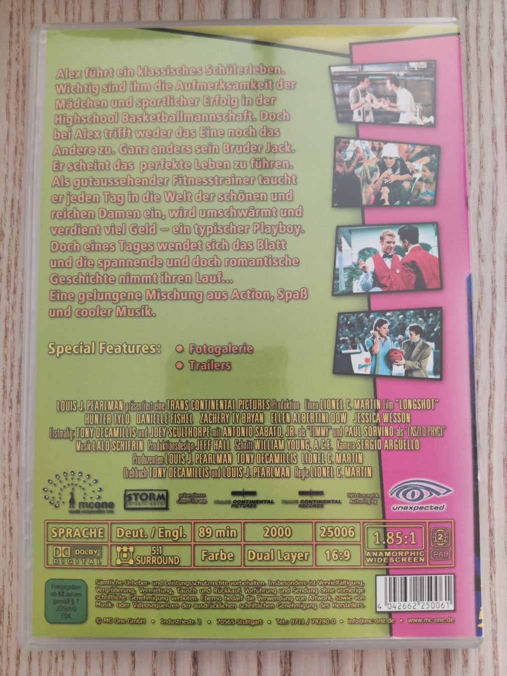 Tutti i DVDs: Longshot – (DVD/2001) – Usato da Schaffhausen venduto da philscardstore 1