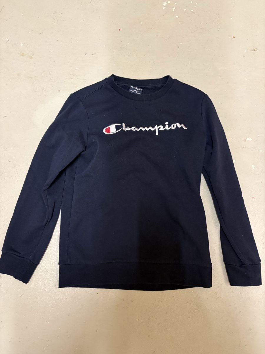 Champion Maglioni & Felpe: Champion Pulli/Sweatshirt dunkelblau, Grösse 150 – Usato da Witterswil venduto da gandia05