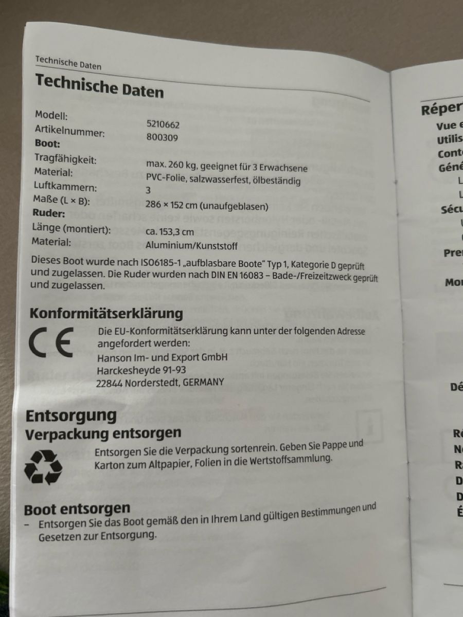 Boote: Gummiboot  – Gebraucht aus Hausen AG von Mase2 4