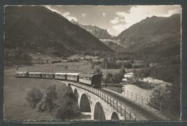 Carte P ( Die Furka-Oberalp Bahn bei Fiesch )