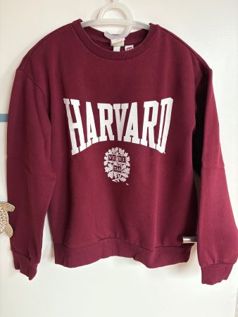 🍷 Sweat Harvard bordeaux – H&M – Taille XS