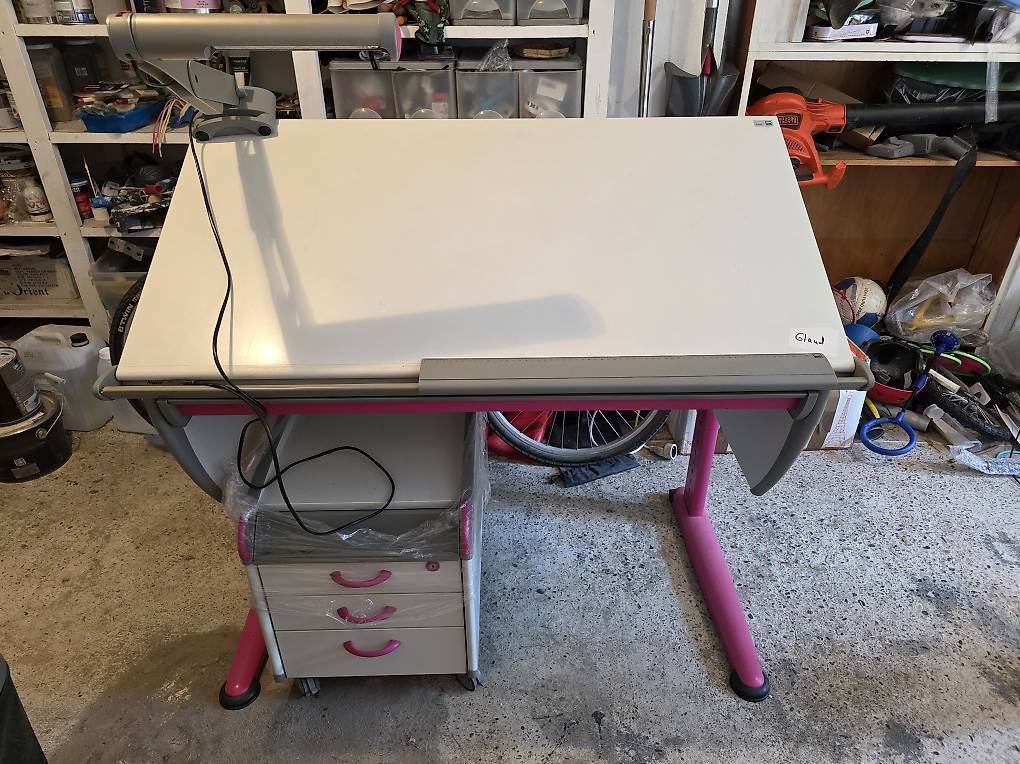 Scrivanie: Bureau Moll Runner + caisson + lampe – Usato da Genève venduto da kat_m7lj