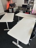 3x Tisch Büro weiss