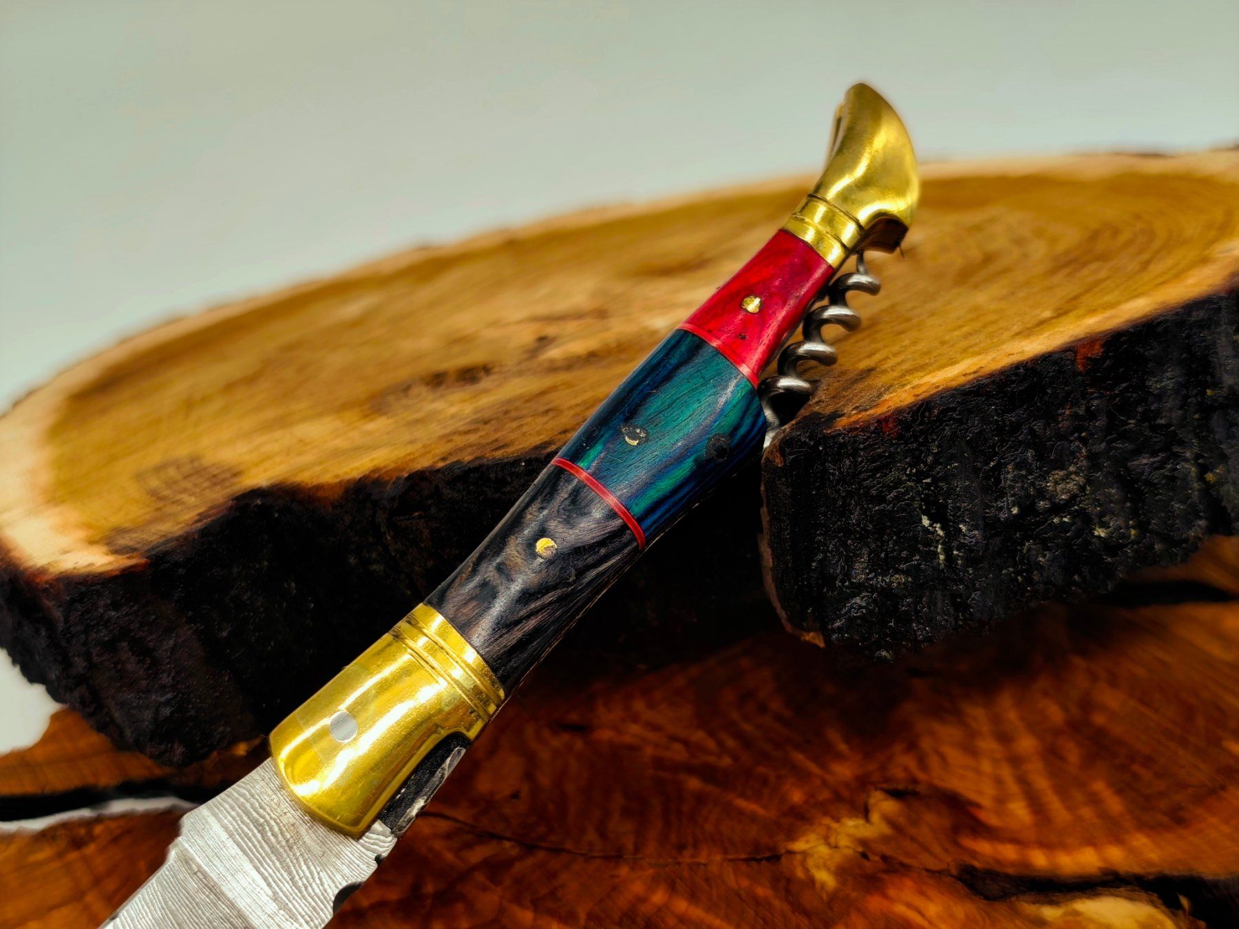 Accessori: Laguiole Damast Messer Klappmesser echtes Damastmesser – Nuovo e nell'imballaggio originale da Arlesheim venduto da Premius_1 5