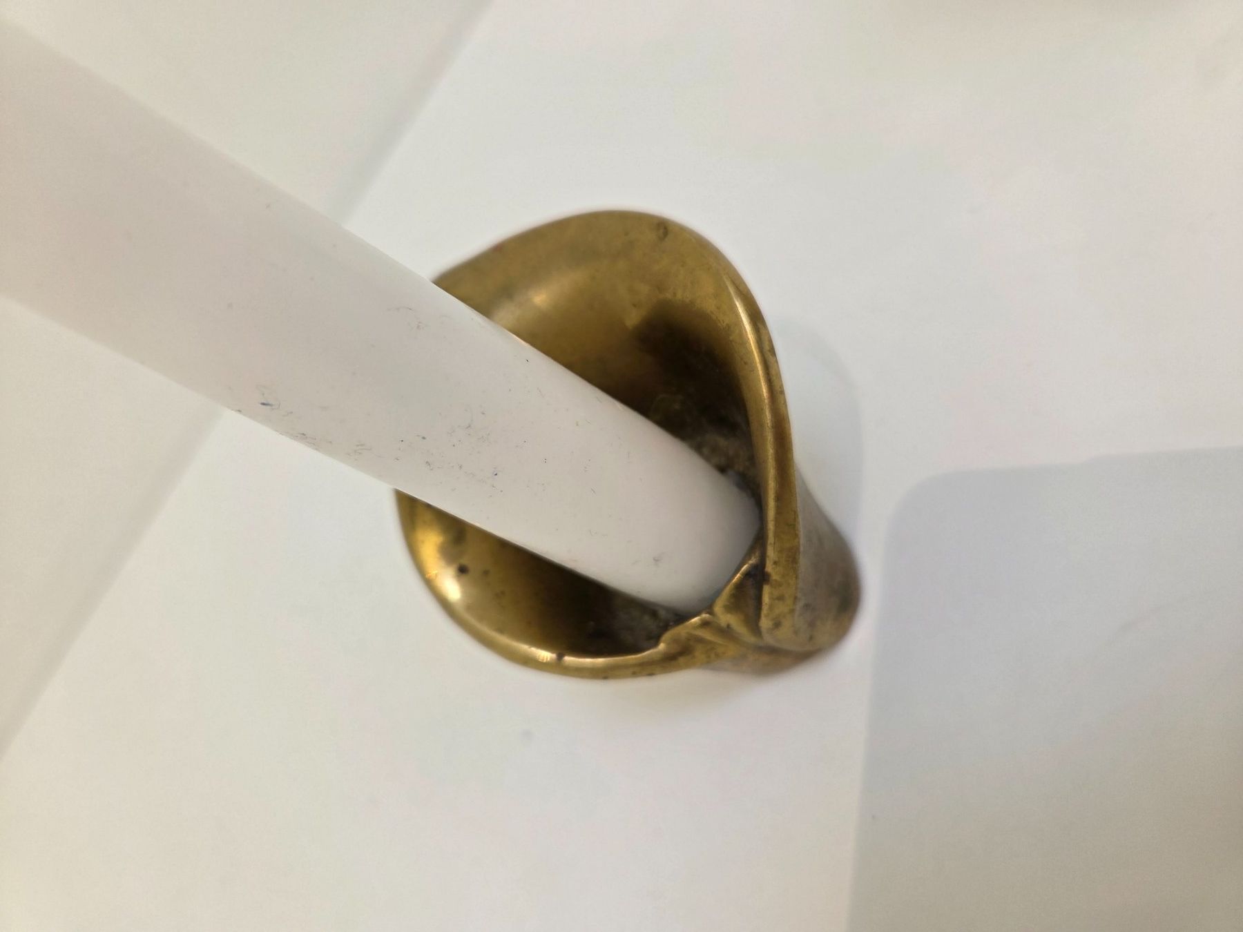 Portacandele: Alter kleine Messing Kerzenhalter Paar – Usato da Gersau venduto da pd-design-and-art 5