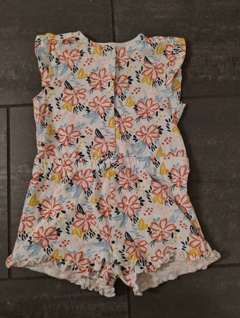 Baby Club Jumpsuit, Gr. 92, Blumenmuster