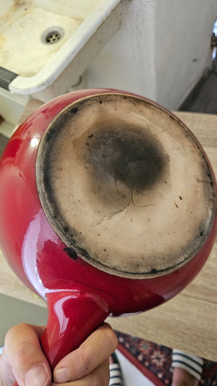 Pentole: Caquelon fondue formaggio rosso – Usato da Melano venduto da H-Sara 2