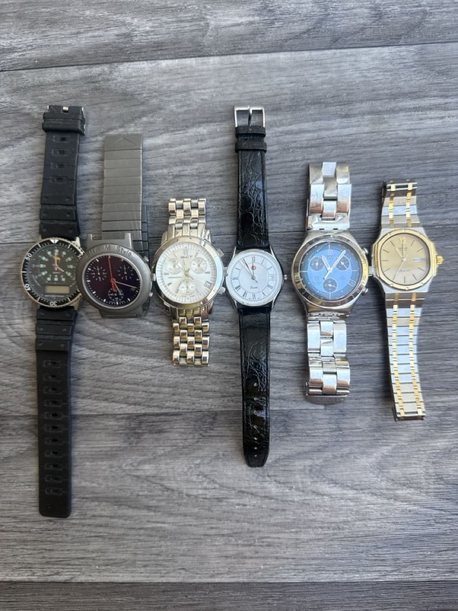 Uhren: Lot de 6 montres diverses, marques mixtes – Gebraucht aus Chavornay von Gold-Gym