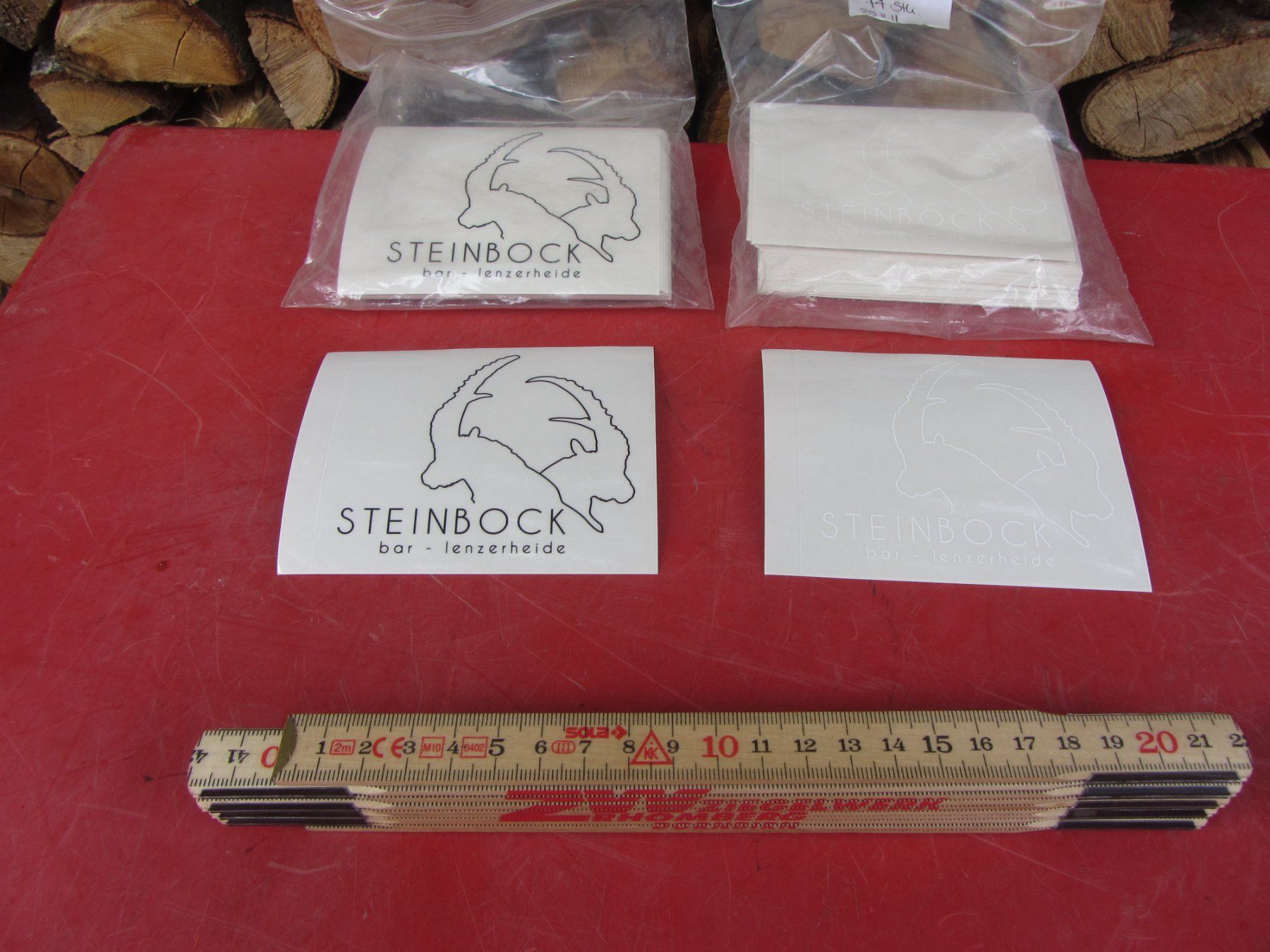 Sticker: ca. 120 x Steinbock Bar Lenzerheide – Usato da Wolfhalden venduto da Quiria68
