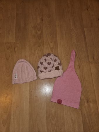 3x Baby Mütze, Grösse 56/62  Wolle, Frühling, Top Zustand