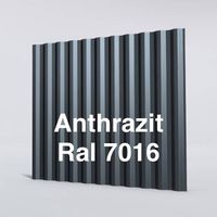 3.5m Trapezprofilblech anthrazit Ral 7016 für Dach und Wand