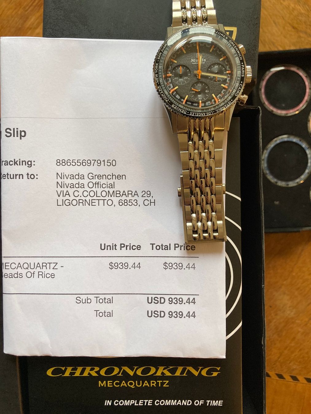 Nivada Orologi: Nivada Grenchen Chronoking comme neuf – Nuovo (secondo la descrizione) da Neuchâtel venduto da rja_2f8b 2