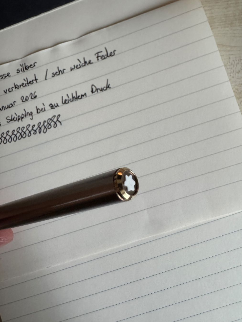 Montblanc Penna & Evidenziatori: Montblanc Noblesse, Silber, Goldfeder – Usato da Olten venduto da Alpaccka 3