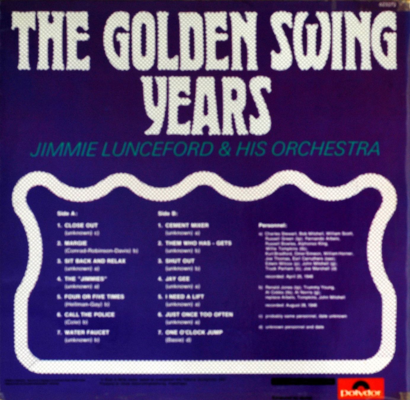 Schallplatten: Jazz LP: Jimmie Lunceford "The golden Swing Years" (Sonet) – Gebraucht aus Hochfelden von mue_lhm9 1