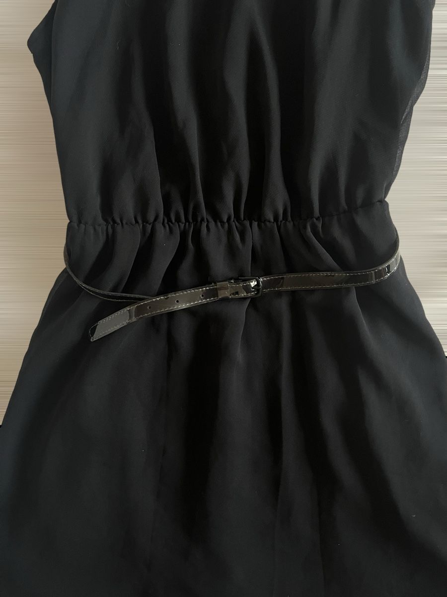 Vestiti: Robe noire de soirée BCBG Generation col Claudine en sequins – Usato da Lausanne venduto da Stephaniesdressing 3