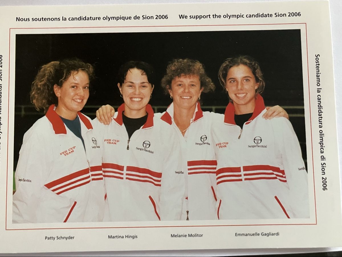 Cartoline postali: Schweizer Tennisstars im Fed Cup Final 1998 – Usato da Bauma venduto da Baumer71 3