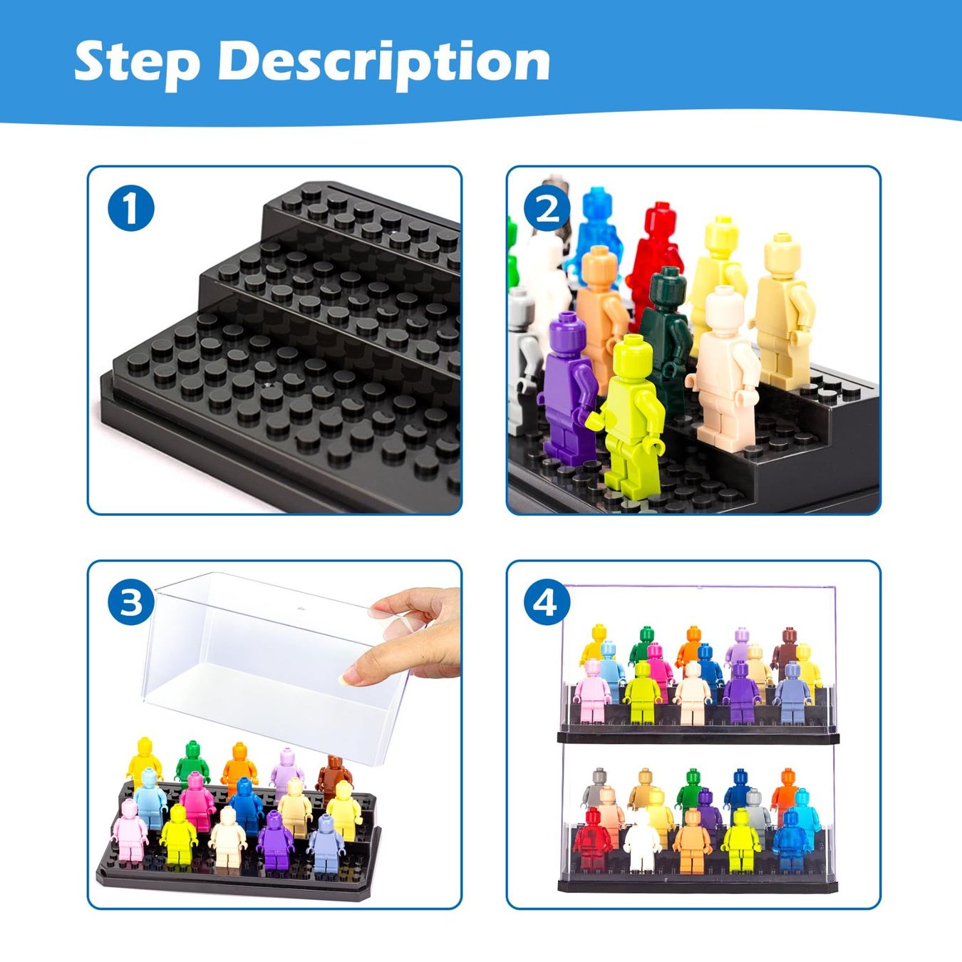 Lego Kit di costruzioni: 1 stk - Lego Minifigure Display Case only – Nuovo (secondo la descrizione) da Glattbrugg venduto da har_jgc7 8