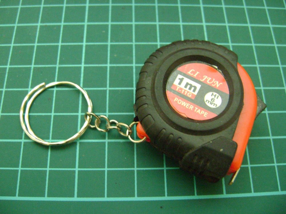 JIYIN Mini-Bandmaß Als Schlüsselanhänger – 1 M, Einziehbar, Stahlband Mit Zoll/metrischer Skala | 3er-Set In Orange, Gelb, Blau