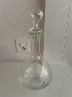Elegante Vintage Karaffe aus Glas mit Blumenmuster 🌸