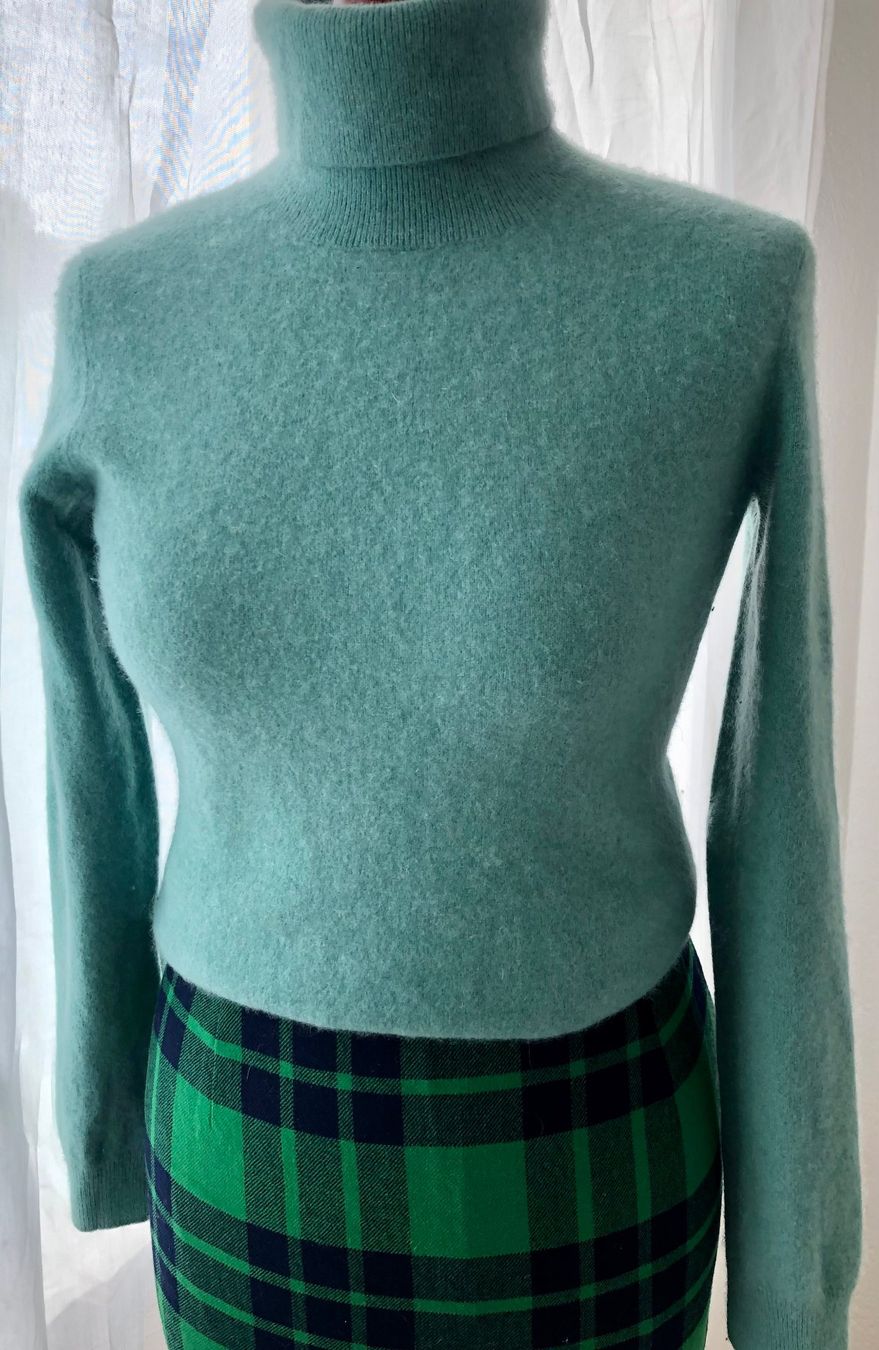 Globus Maglioni & Felpe: GLOBUS Cashmere Rollkragenpullover Pullover türkis S 36 – Usato da Zürich venduto da DepotCharity