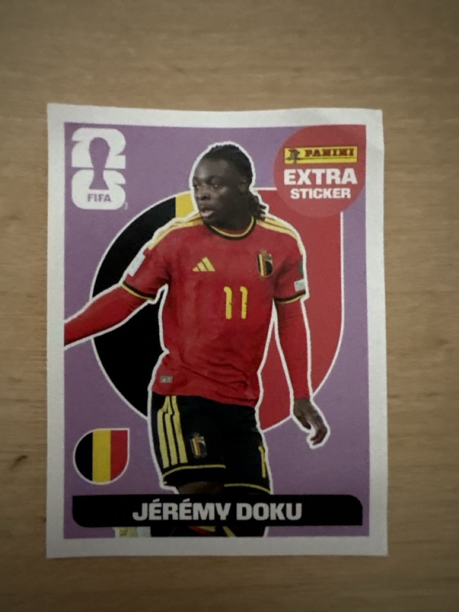 Panini Carte collezionabili: Panini Extra Sticker Jérémy Doku – Nuovo (secondo la descrizione) da Mogelsberg venduto da Mtigerente