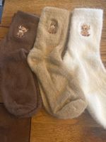 3x Kuschelsocken - flauschig weich-Wohlfühlen- Zeit für Dich