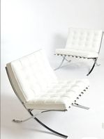 Ludwig Mies van der Rohe Barcelona Chair Set
