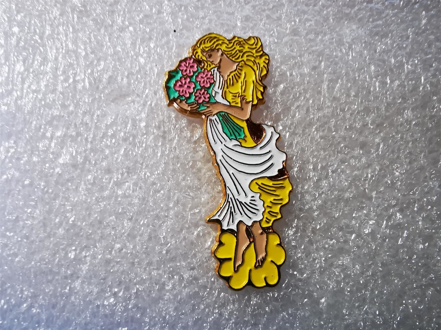 Placchette & Badge: Ansteckpin 90: Simone Erni Fortuna – Usato da Oppligen venduto da Pin-Fall-Shop