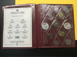Serie per collezionisti FDC VIVALDI 1991, 2x Silber 500 lire