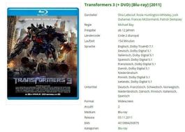 Transformers 3 - Blu-Ray