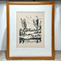 Raoul DOMENJOZ (1896-1978) Lithographie signée
