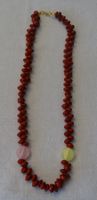 ***TOP*** Perlenkette Rot-Braun mit 2 Steinen ***TOP***