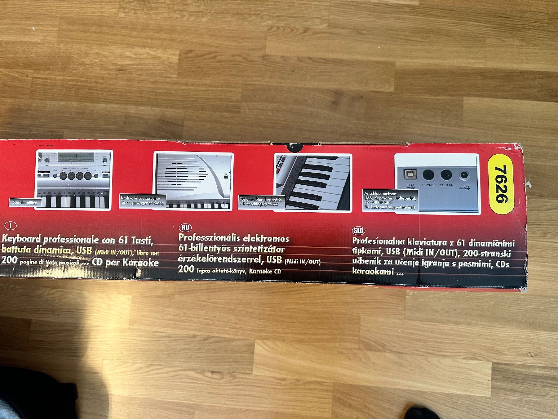 C.Giant Strumenti musicali: Professionelles Digital Keyboard mit 61 Tasten, Lernbuch ... – Usato da Basel venduto da Orell_imahorn 3