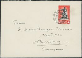 1940 - Pro Patria - Brief - EF - " die hellrote 5c"