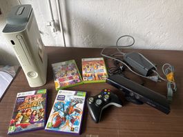 Xbox 360 Konsole mit Kinect, Controller & 4 Spiele!