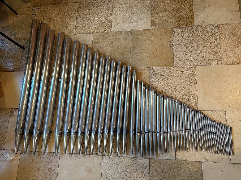 Musikinstrumente: 54 Orgelpfeifen  Oktav 4' – Gebraucht aus Reinach BL von Luem72