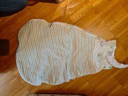 Babyschlafsack streifen grün Grösse 70 cm