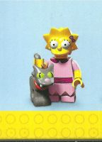 LISA WITH SNOWBALL II LEGO MINIFIGURE 71009 SIMPSONS serie 2