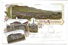 Gruss aus Altstätten (SG) Rheintal - Bahnhof - Litho - 1902