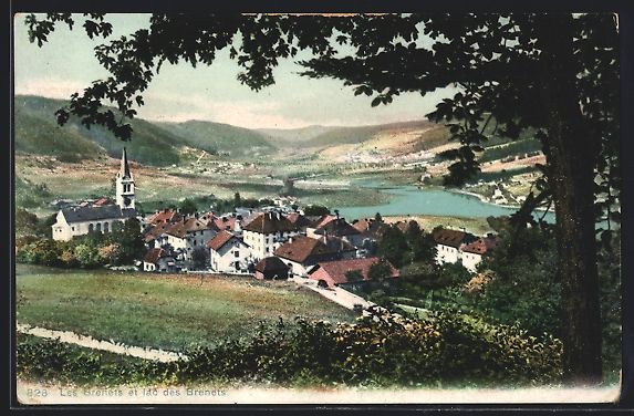 Cartoline postali: Les Brenets, Village et Lac des Brenets – Usato da Berlin venduto da bartko-reher