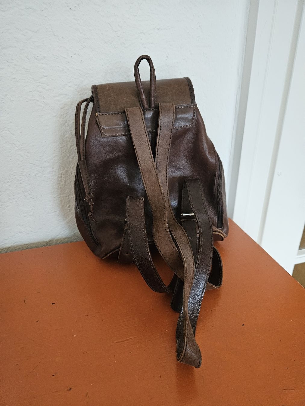 Zaini: Vintage Lederrucksack, klein. – Usato da Zürich venduto da salviav 1