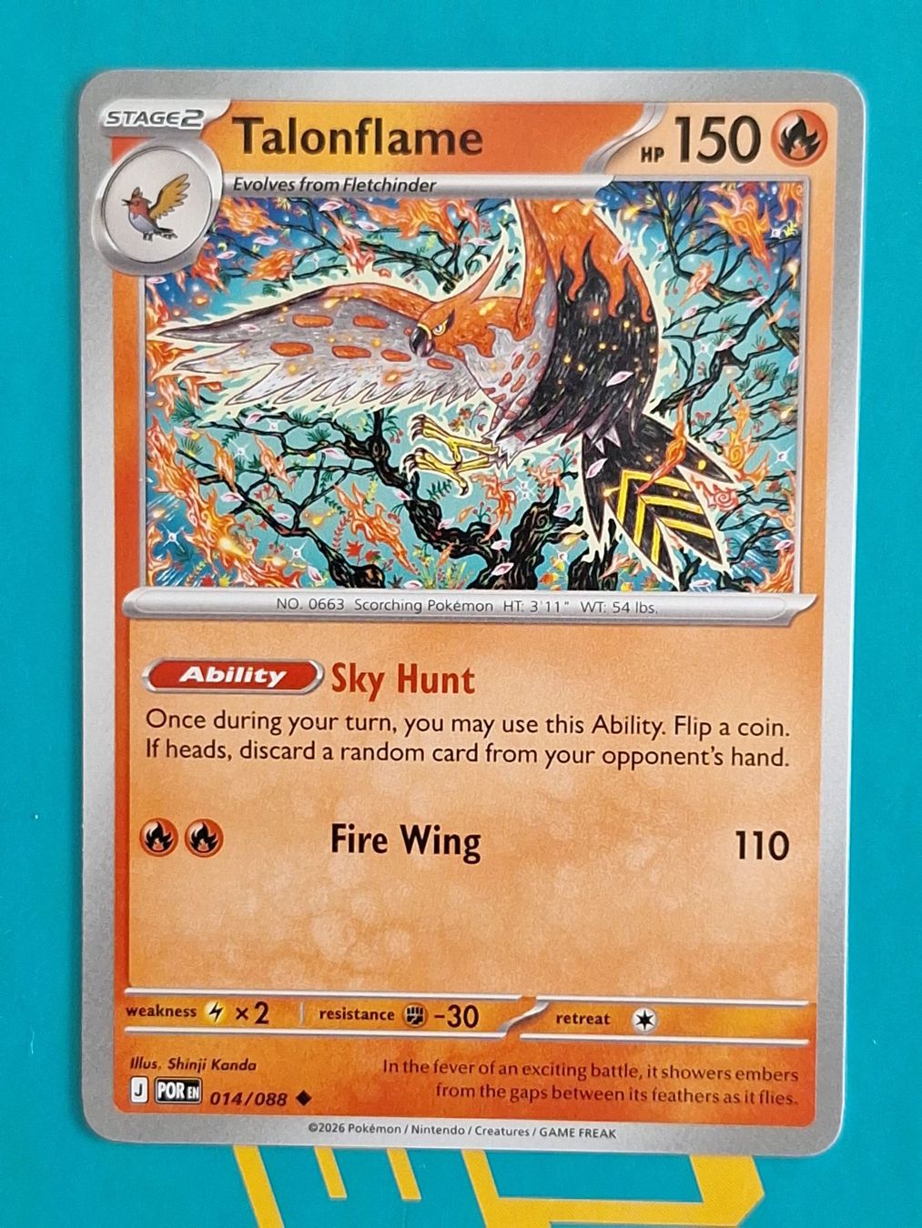 Pokémon Carte collezionabili: Talonflame - Pokemon Perfect Order – Usato da Altstätten SG venduto da GGsGameshop