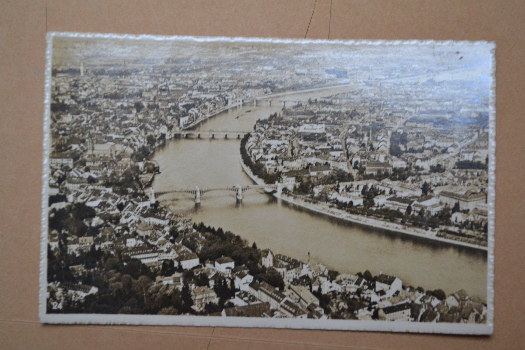 Cartoline postali: AK Basel die vier Rheinbrücken BS – Usato da Beinwil am See venduto da kajak55
