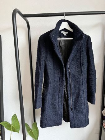 Wintermantel Blau