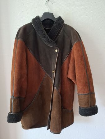 Manteau veau retourné