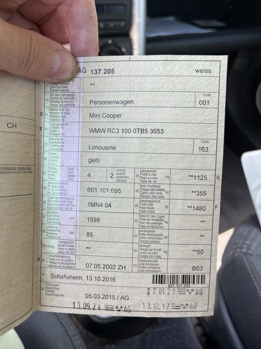 Autos: Mini Cooper – D'occasion à Seengen par L180.90 8