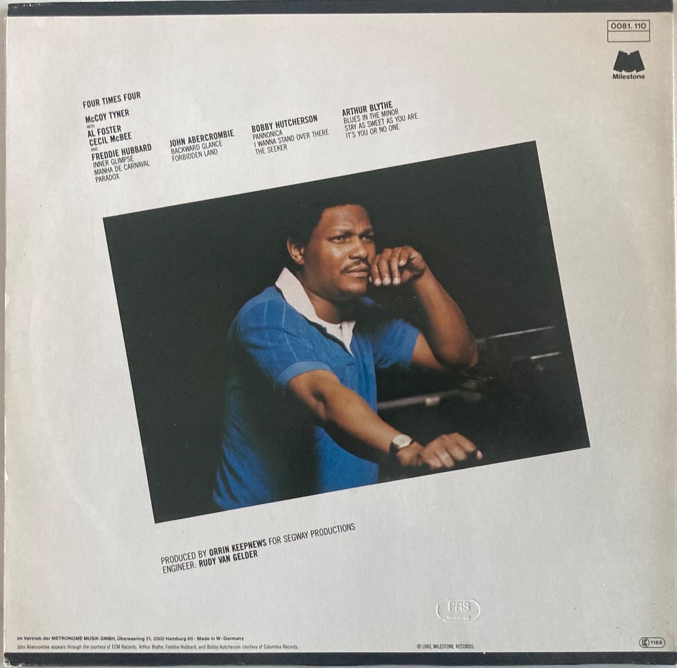 Dischi in vinile: MCCOY TYNER - 4 X 4 – Usato da Poliez-Pittet venduto da Newtown-Records 1
