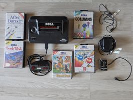 Sega Master System II + SG Commander + 5 Spiele