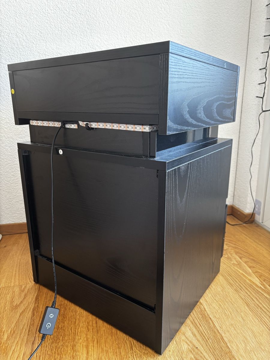 Comodini: Nachttisch Vasagle Moon mit LED-Beleuchtung – Usato da Horn venduto da Valentino_A 5