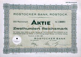 Rostocker Bank, Rostock - 1928